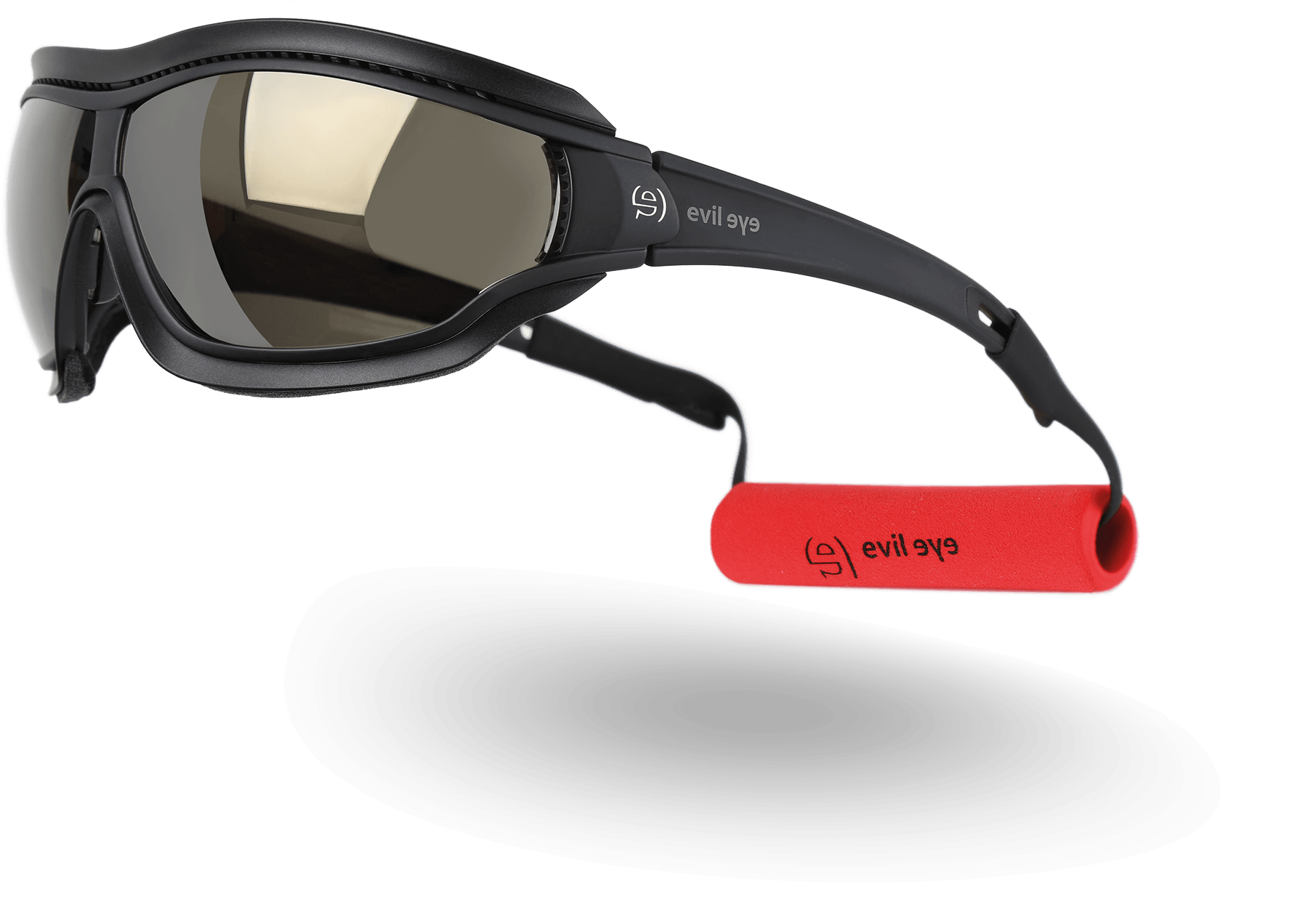 evil eye Sportbrille mit Detailansicht der Ausstattungsmerkmale